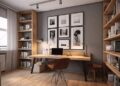 Modern Home Office Interior Design For You Background, 3d Rendering ...