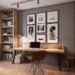Modern Home Office Interior Design For You Background, 3d Rendering ...