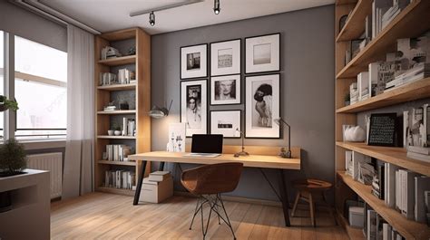 Modern Home Office Interior Design For You Background, 3d Rendering ...