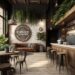 Premium Photo | Coffee shop interior decorated with wood and natural ...